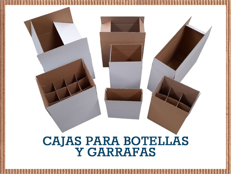 cajas para botellas y garrafas